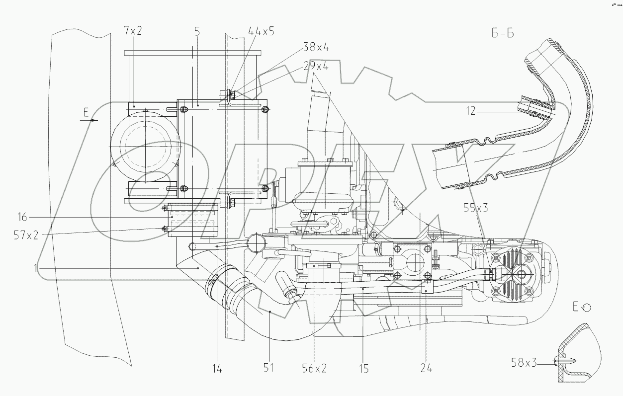 314-22-04.07.000 Установка воздухоочистителя