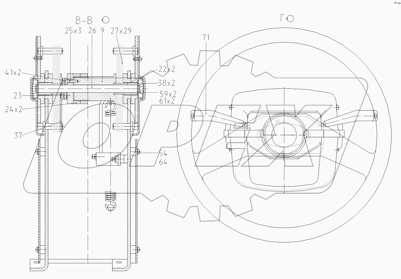 312-20-86.90.100 Колонка рулевая