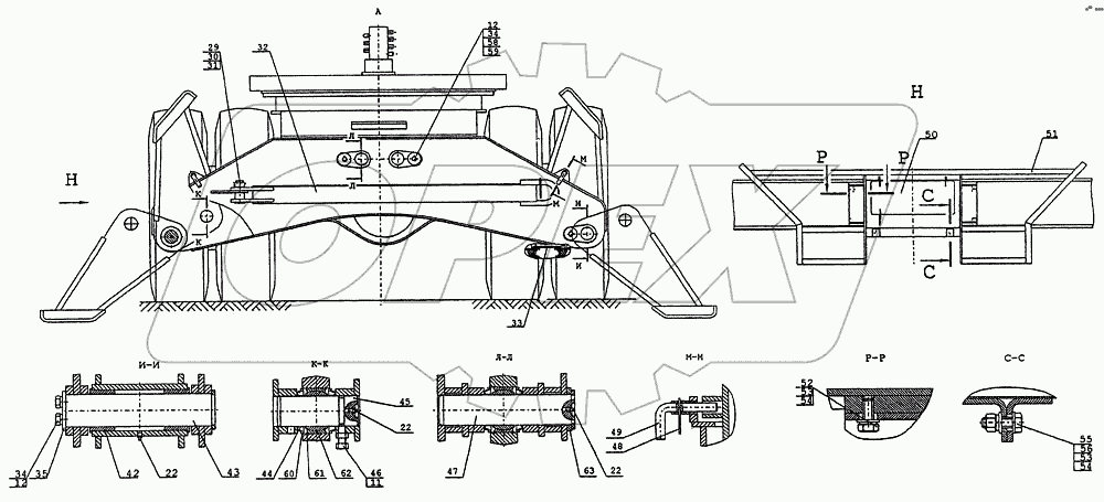 318-14-70.00.000 Ход пневмоколесный