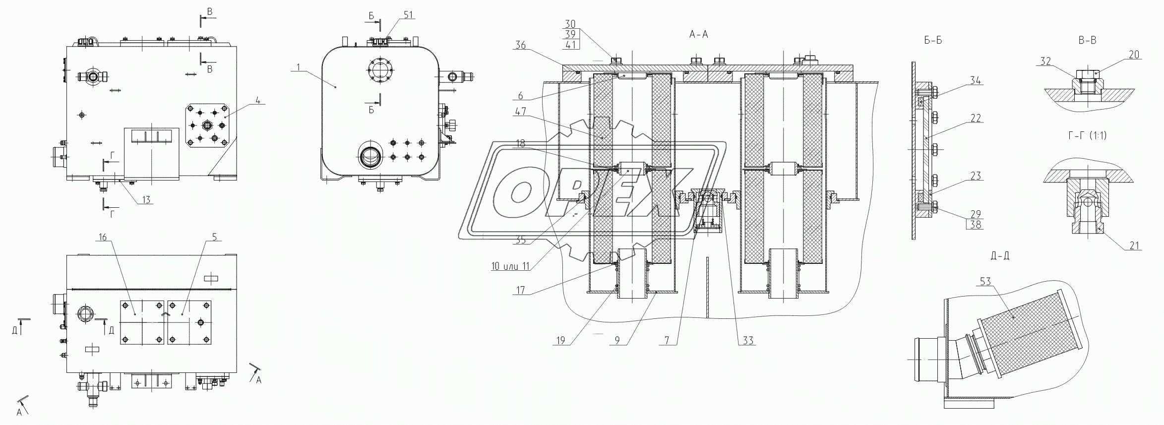 320-00-80.08.000 Бак гидравлический