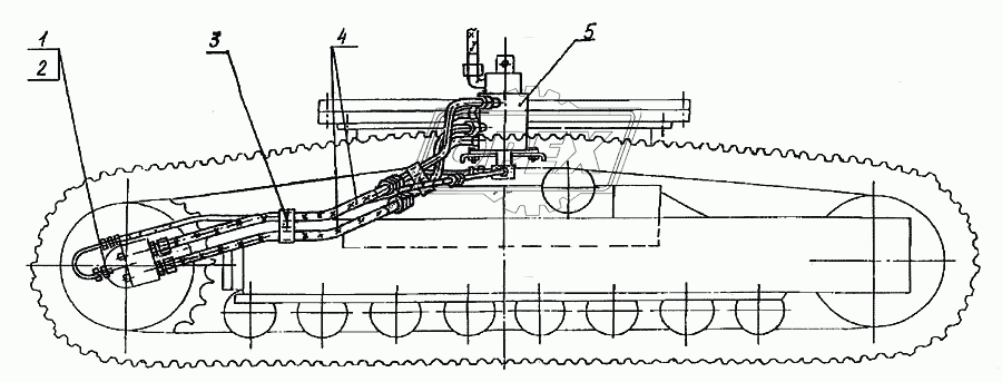 Гидрооборудование на ходовой раме 1