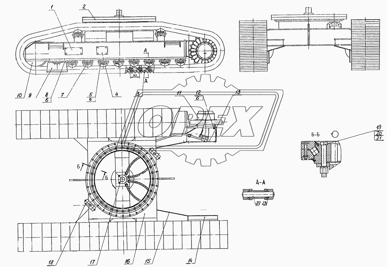 225-00-44.00.000 Тележка гусеничная