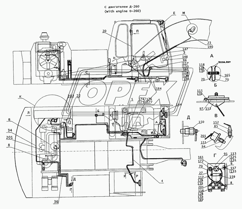 Электрооборудование (с двигателем ЯМЗ-236) 1