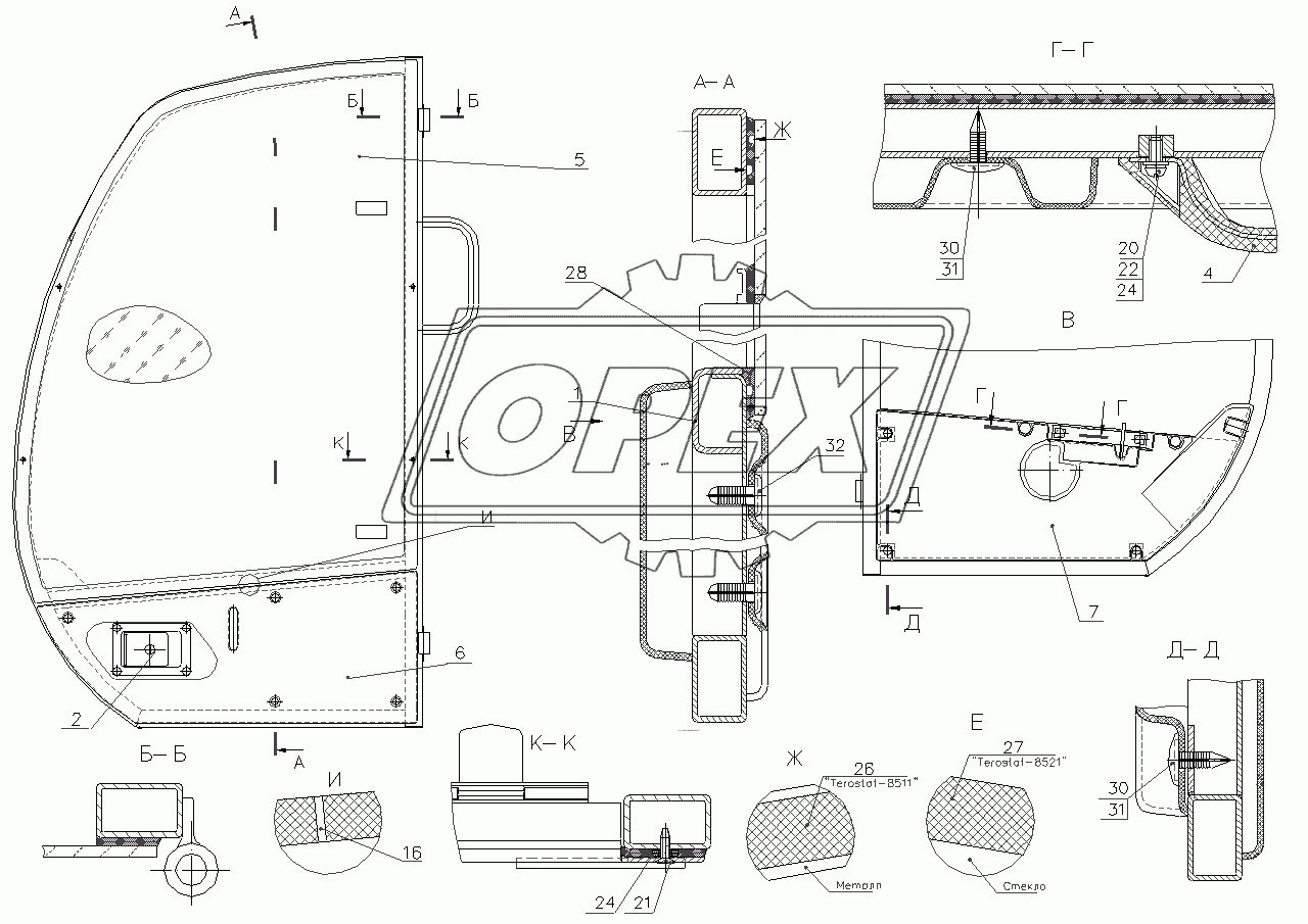 312200240000 00 Дверь в сборе