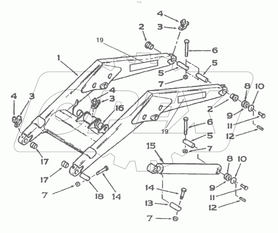 Погрузчик/Рукоять/Механический