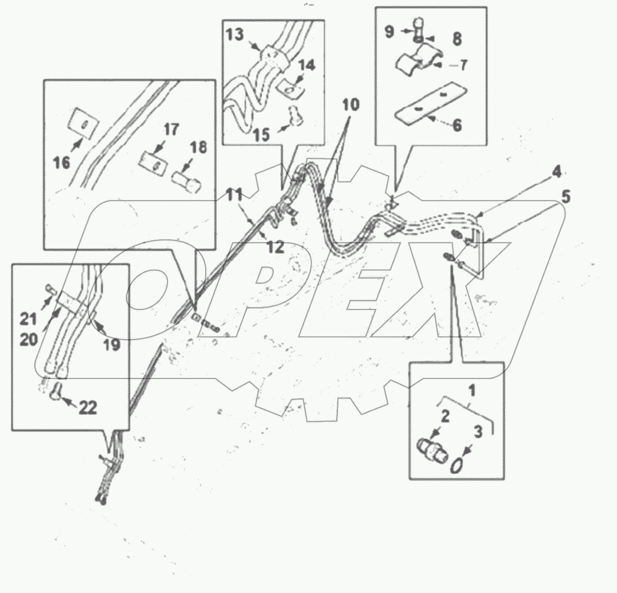  Гидрооборудование/Цилиндр ковша 7 в 1