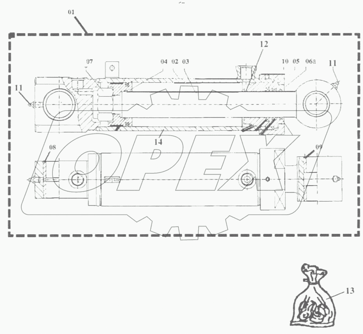  Цилиндр подъема