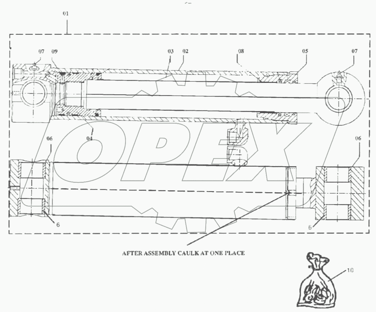  Цилиндр ковша