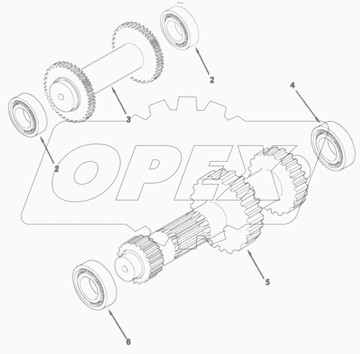  Обратный и главный вал