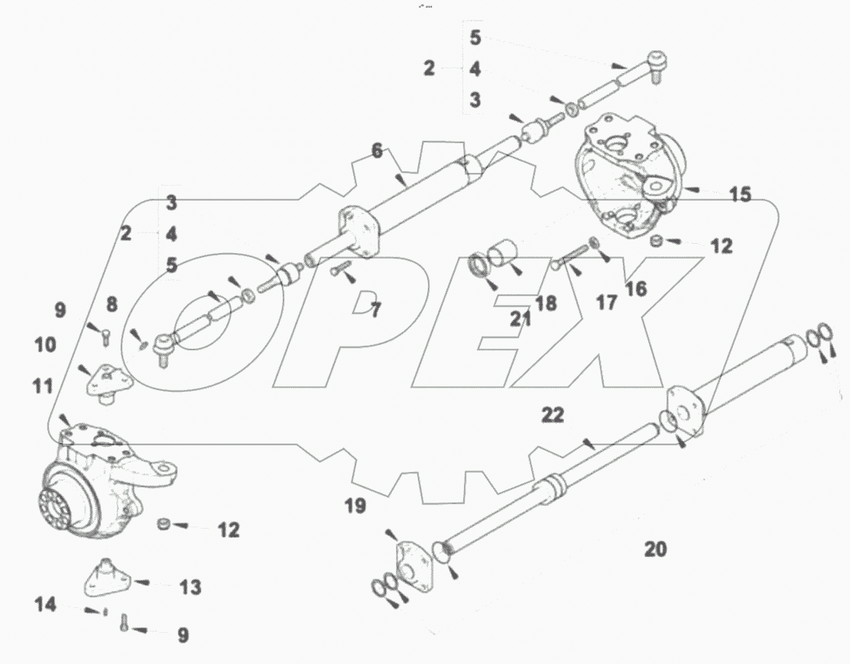  Привод колёс управляемого шарнира