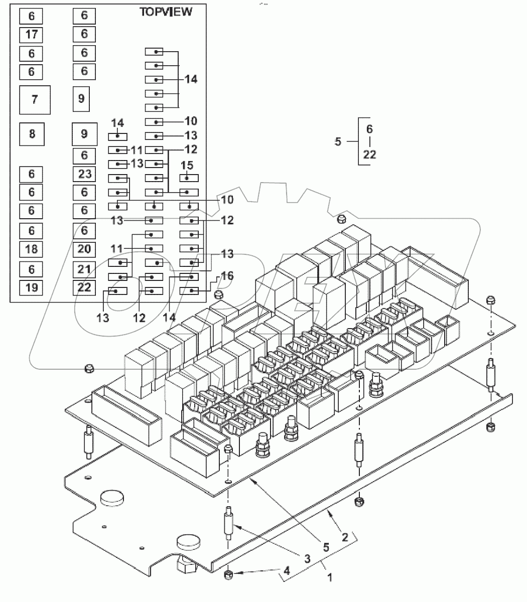  Плата реле и предохранителей