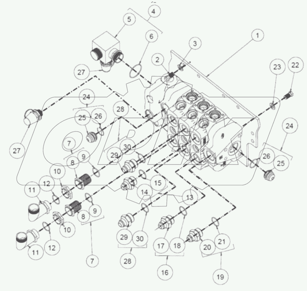  3-SPOOL DIRECTIONAL CONTROL VALVE WALVOIL