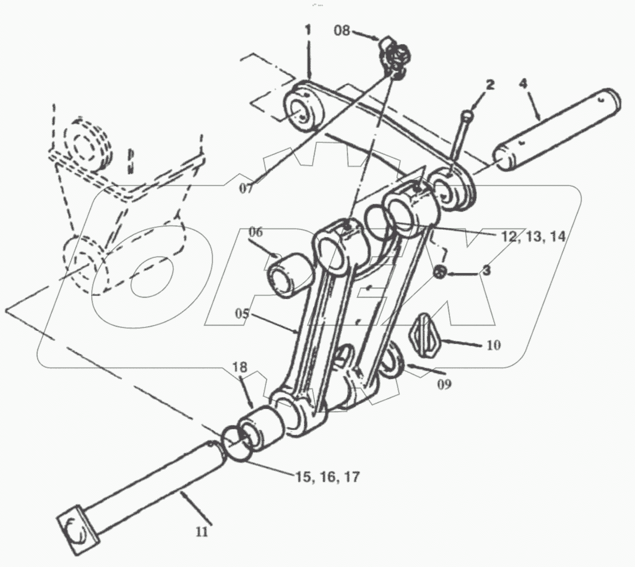  EXCAVATOR BUCKET. JOINT