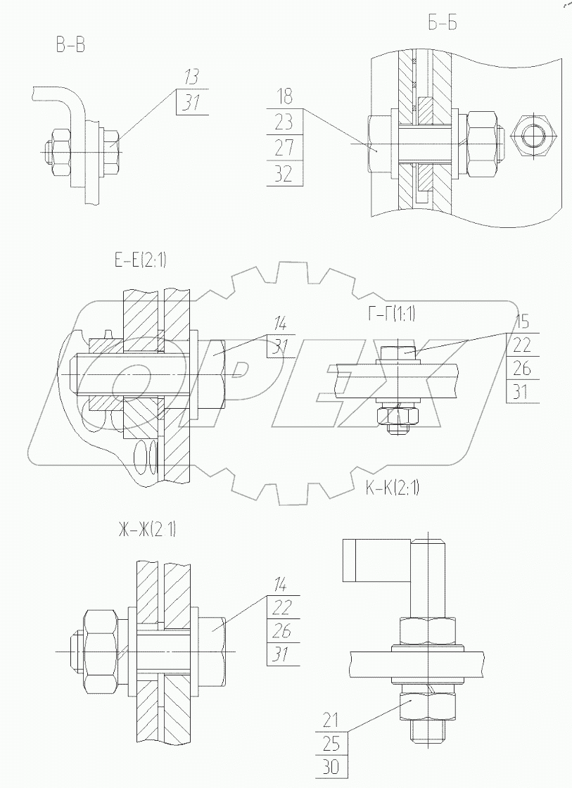  Блок передний. 815-00-50.05.000
