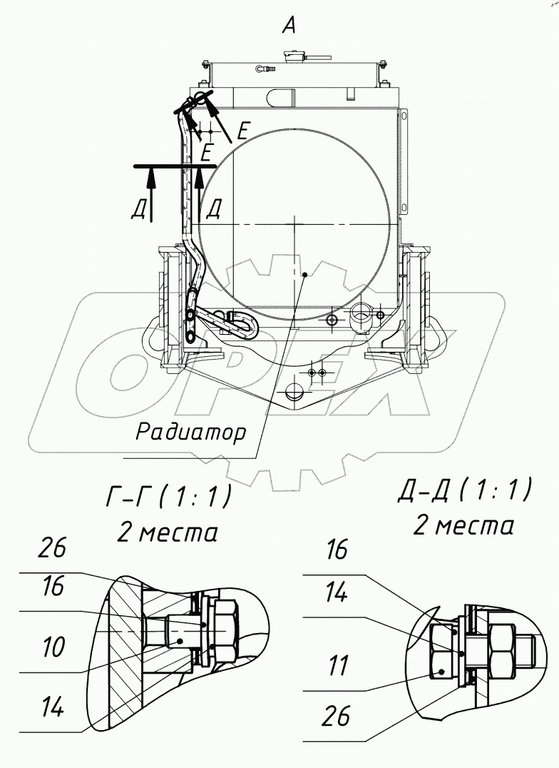  Трубопроводы трансмиссии. 827.82.05.00.000