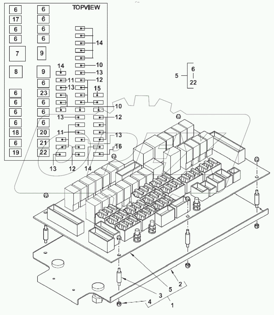  Плата реле и предохранителей