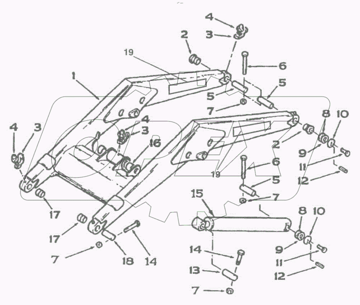  Погрузчик / Рукоять / Механический