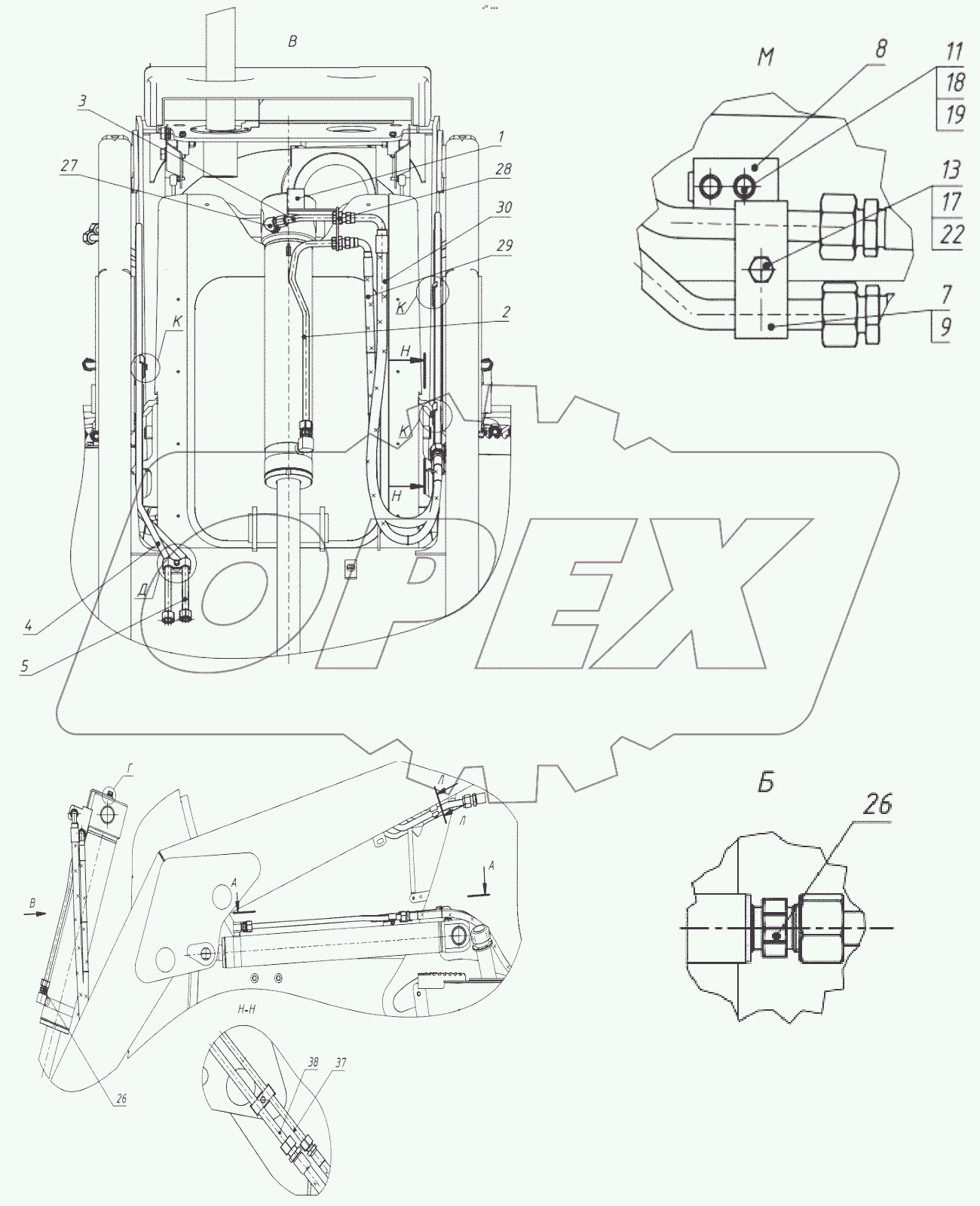  Гидроооборудование погрузчика