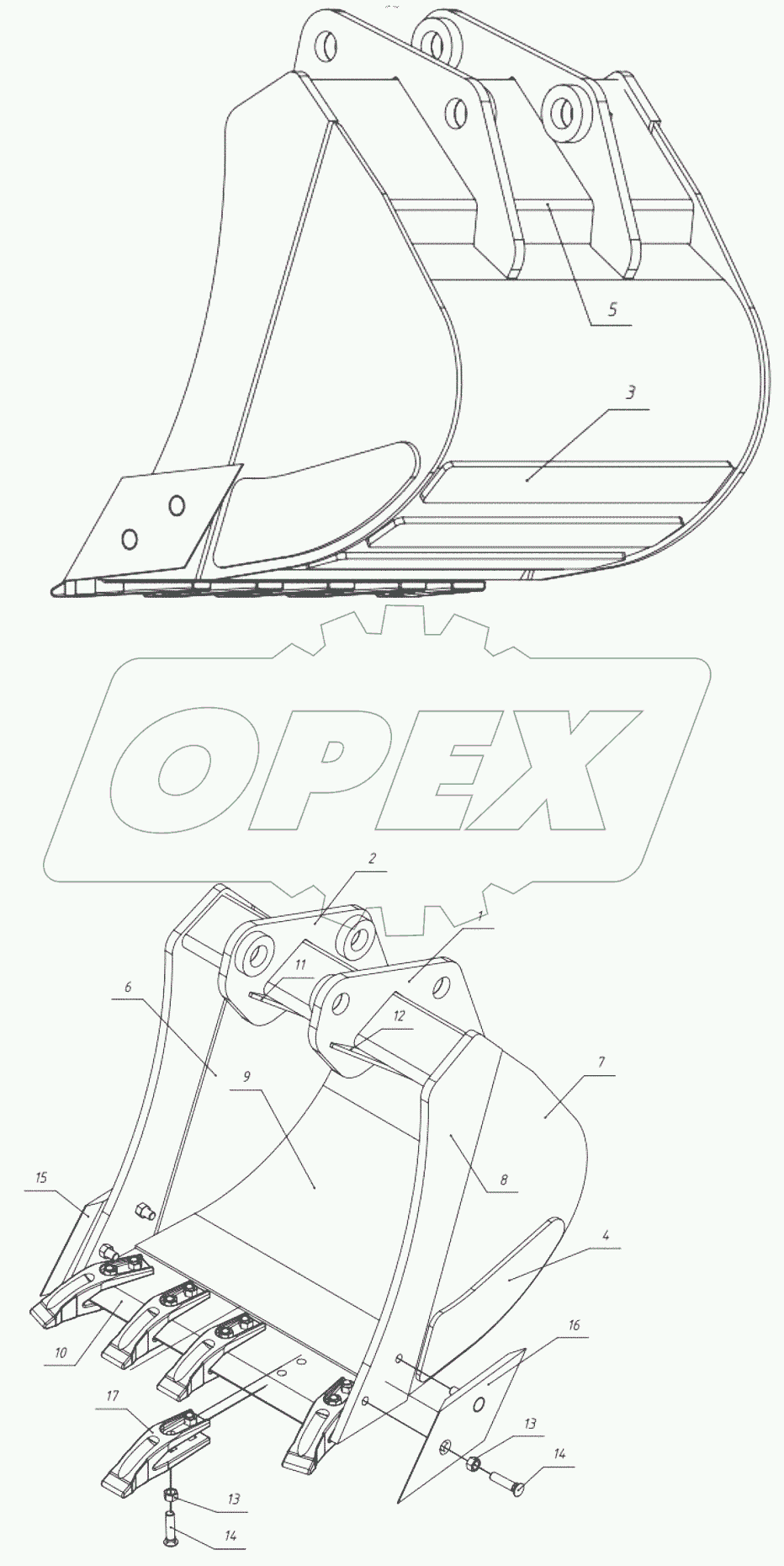  Экскаваторный ковш