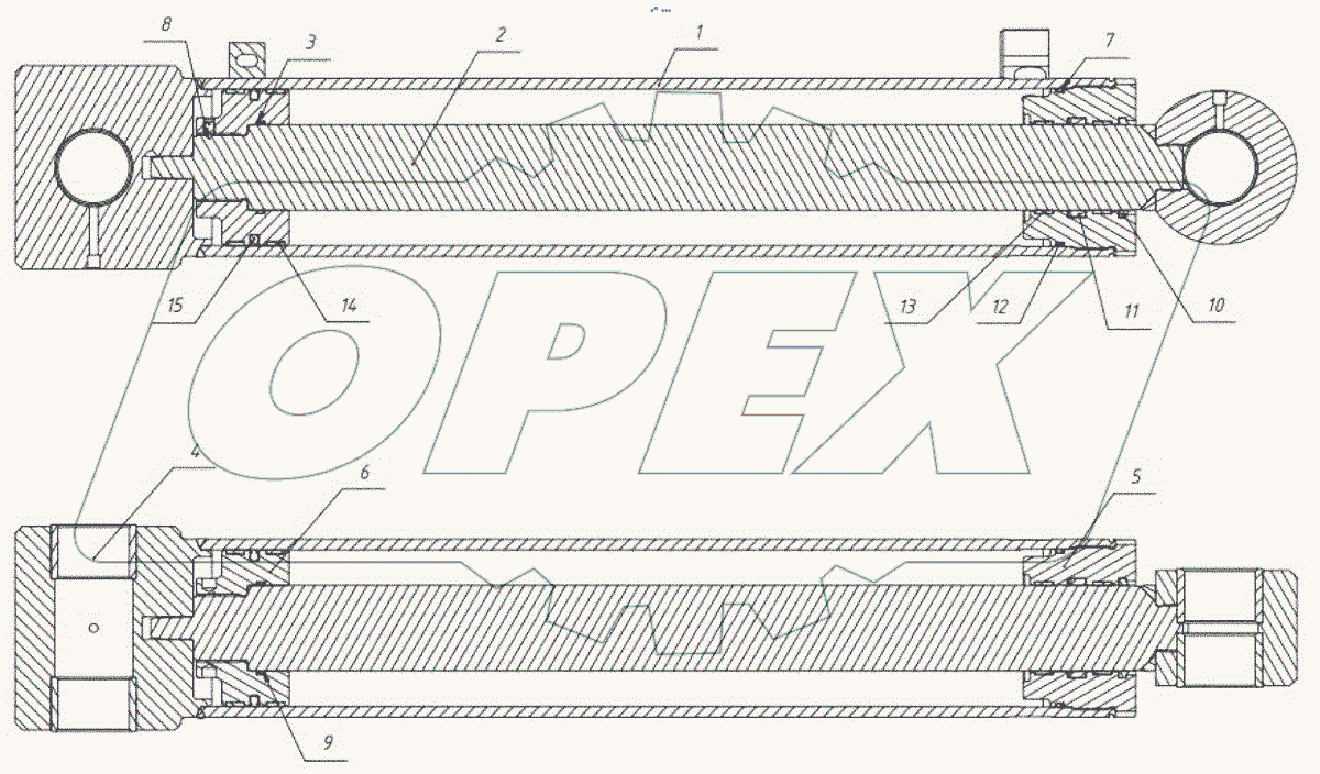  Гидроцилиндр ковша погрузочного оборудования