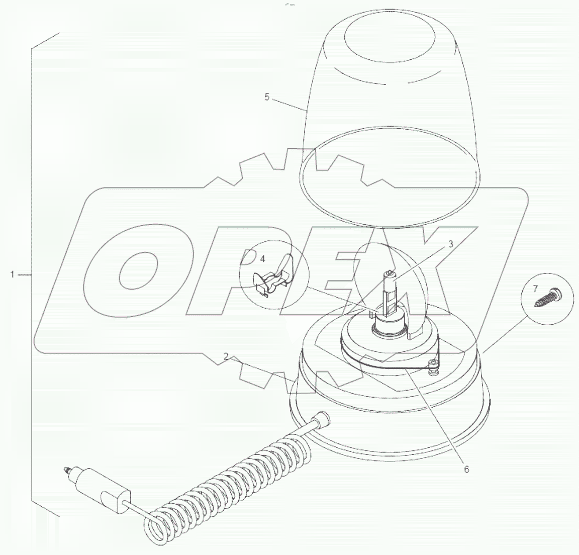  Проблесковый маяк магнитный