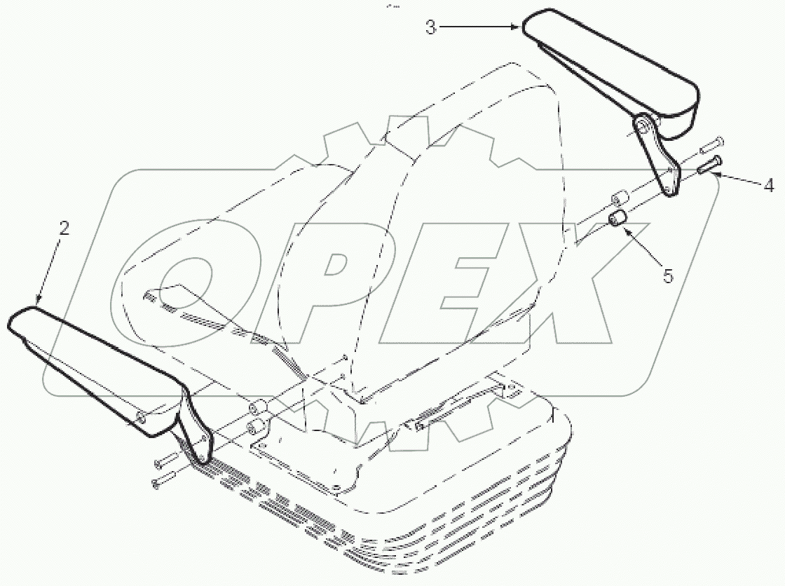 Комплект подлокотников