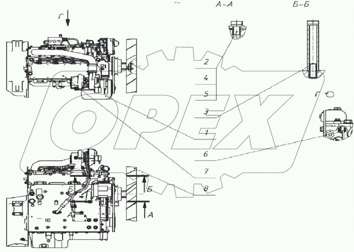  Двигатель без кондиционера