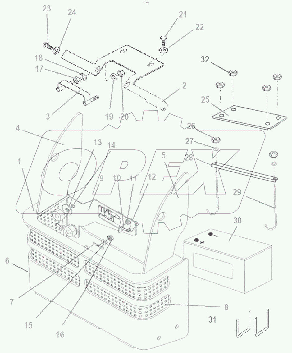  Аккумуляторный отсек
