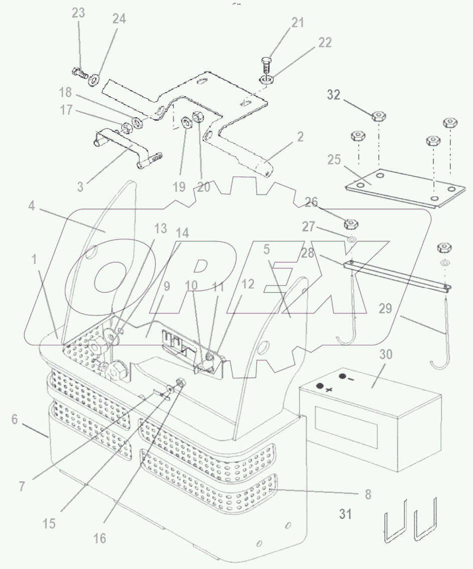  Аккумуляторный отсек