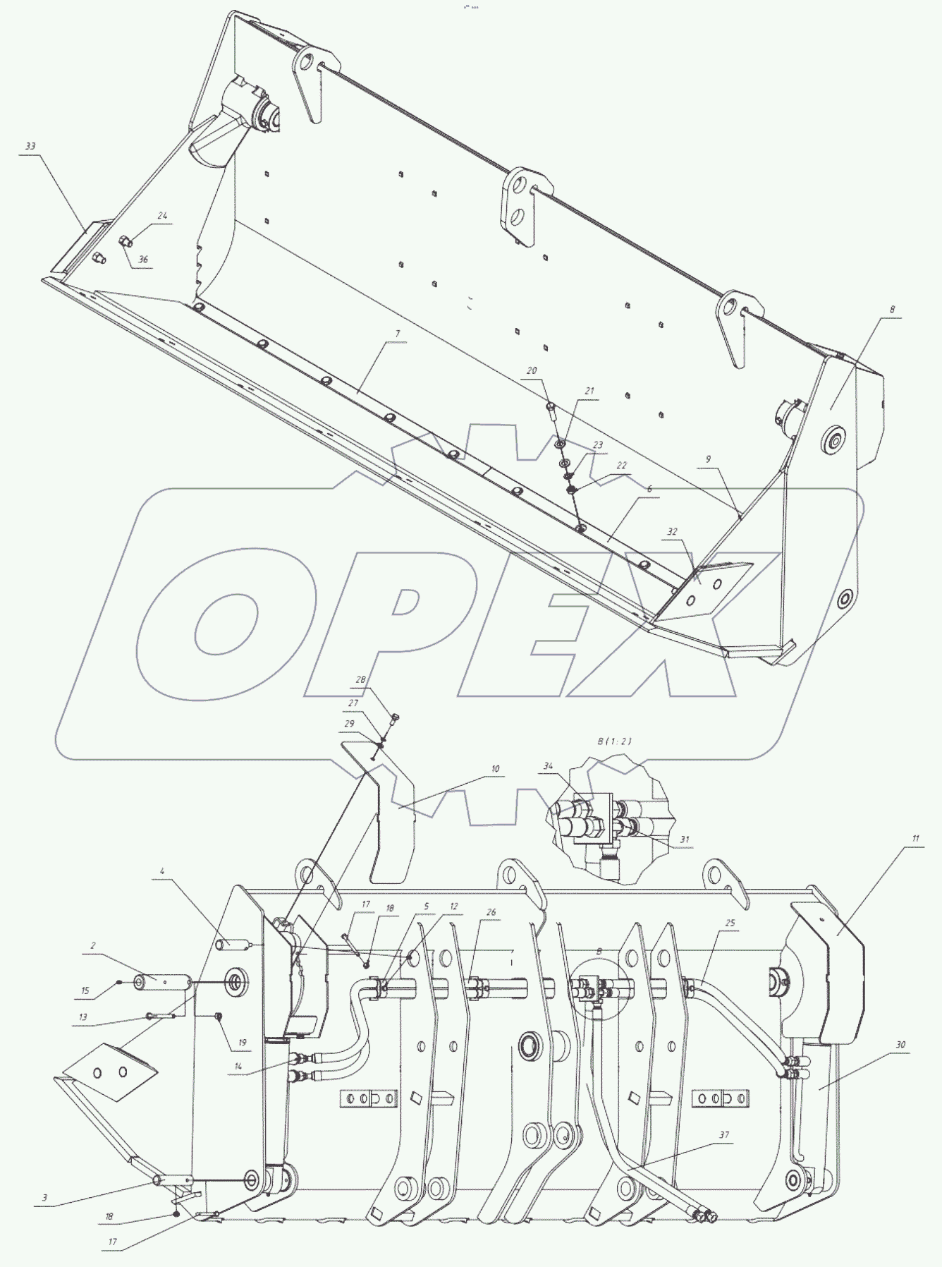  Установка ковша