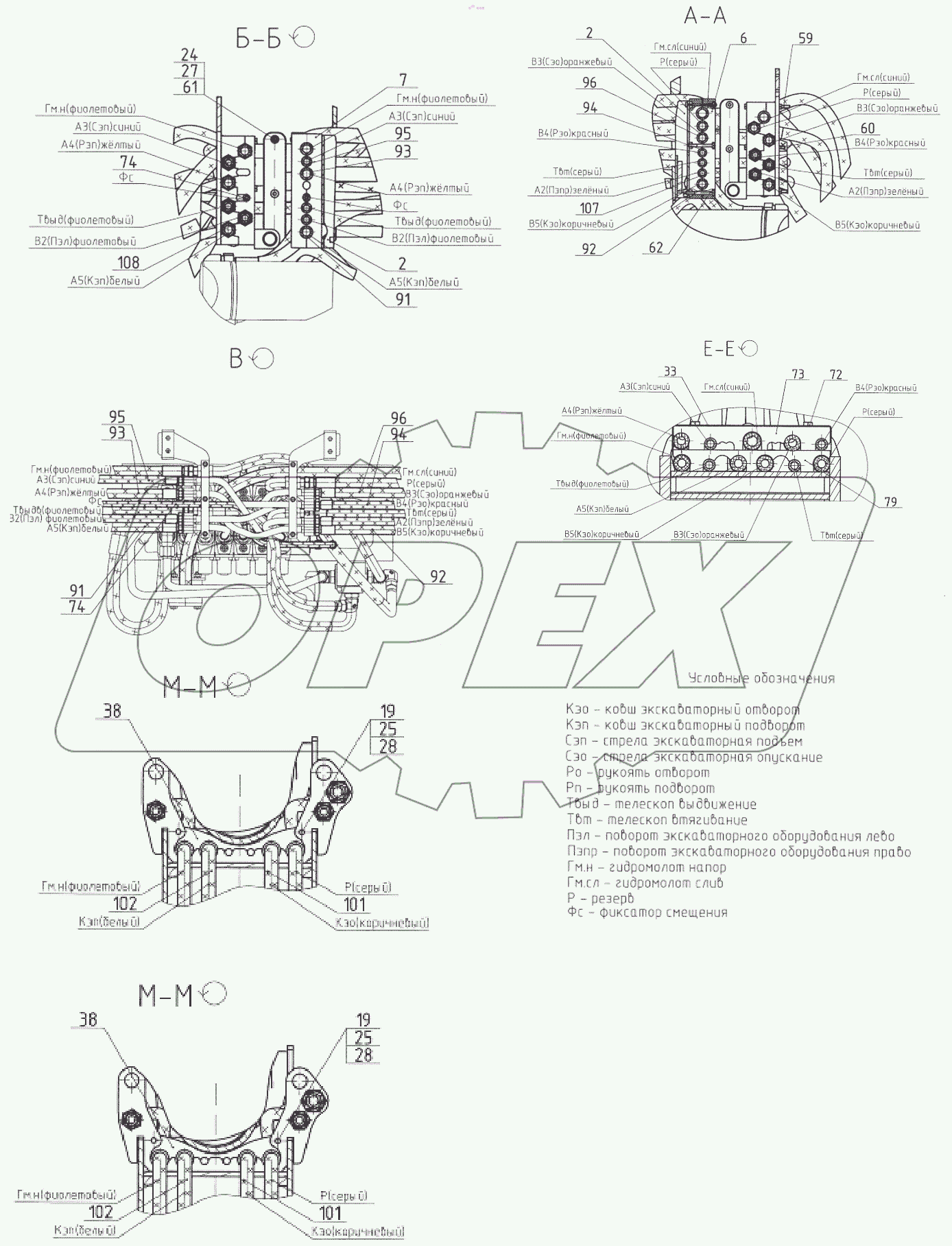  Гидрооборудование экскаваторное
