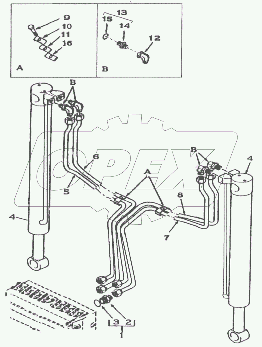  Гидрооборудование экскаваторное, стабилизаторы