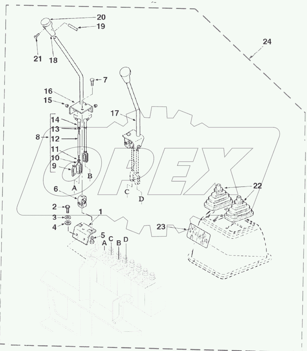  Управление экскаваторным оборудованием