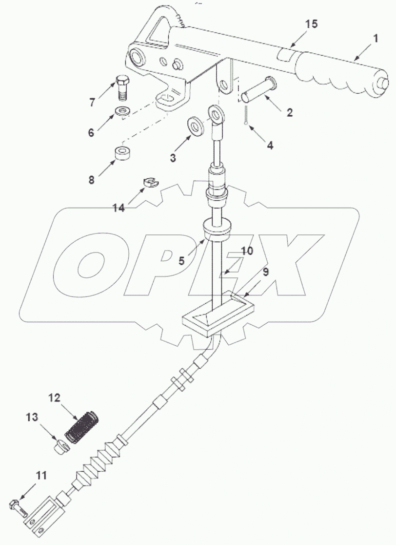  Трос стояночного тормоза