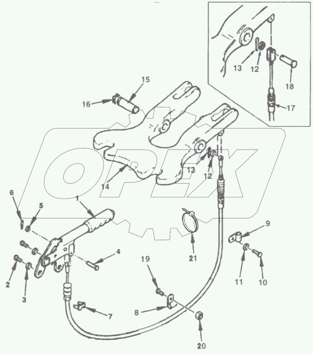  Трос блокировки стрелы
