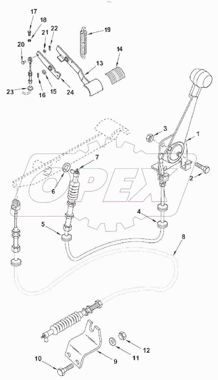  Трос дросселирования