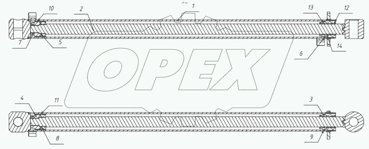  Гидроцилиндр телескопа