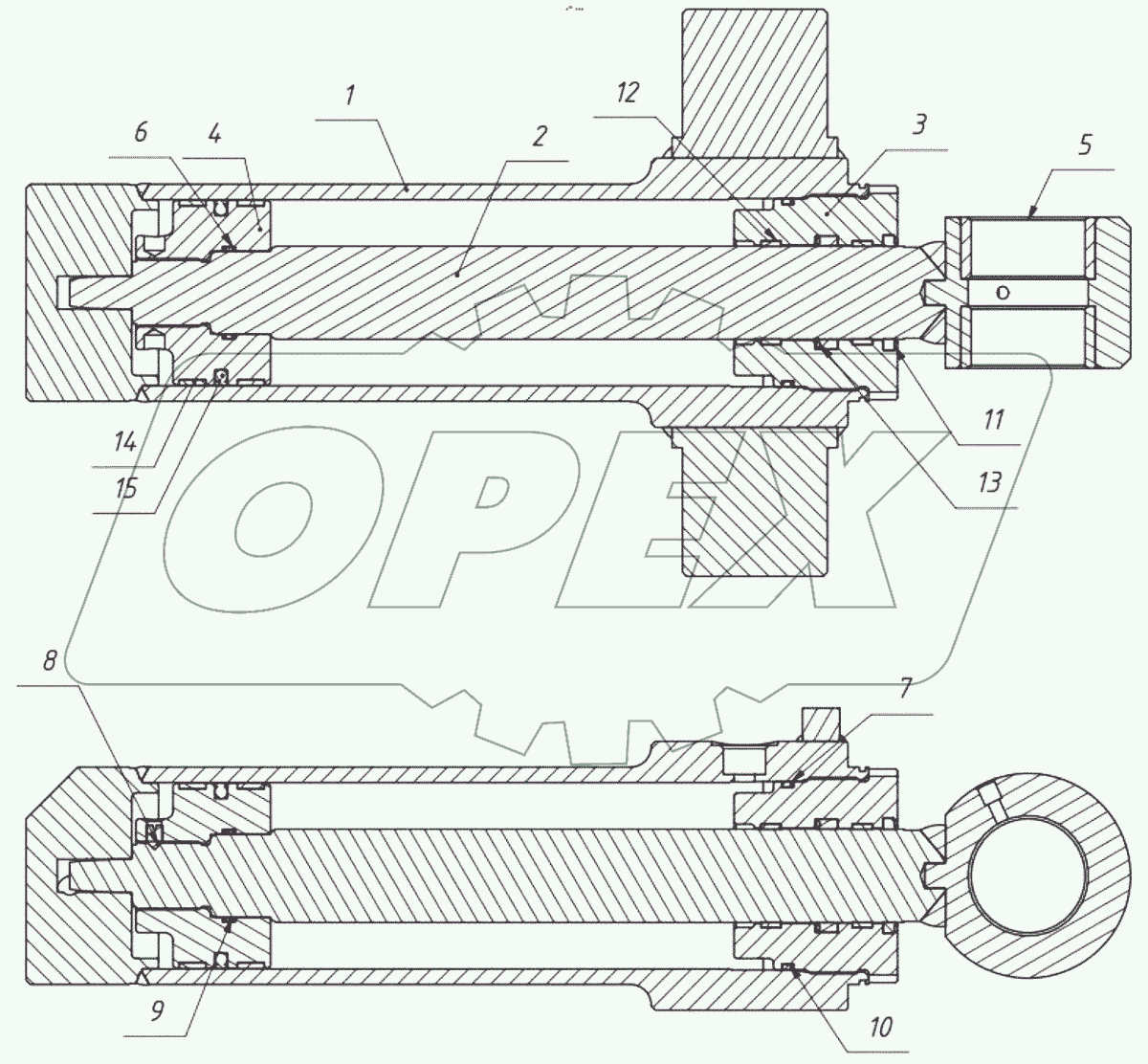  Гидроцилиндр поворота каретки