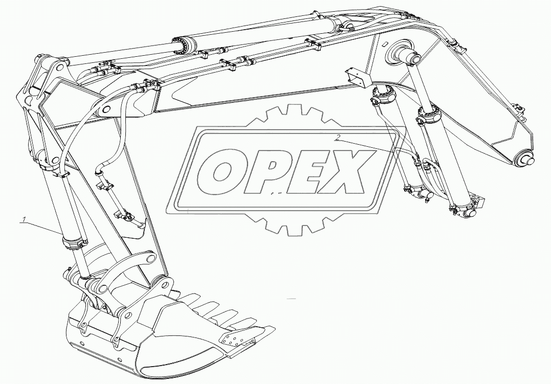 203ХХ0000000 ХХ Исполнения рабочего оборудования TX-210