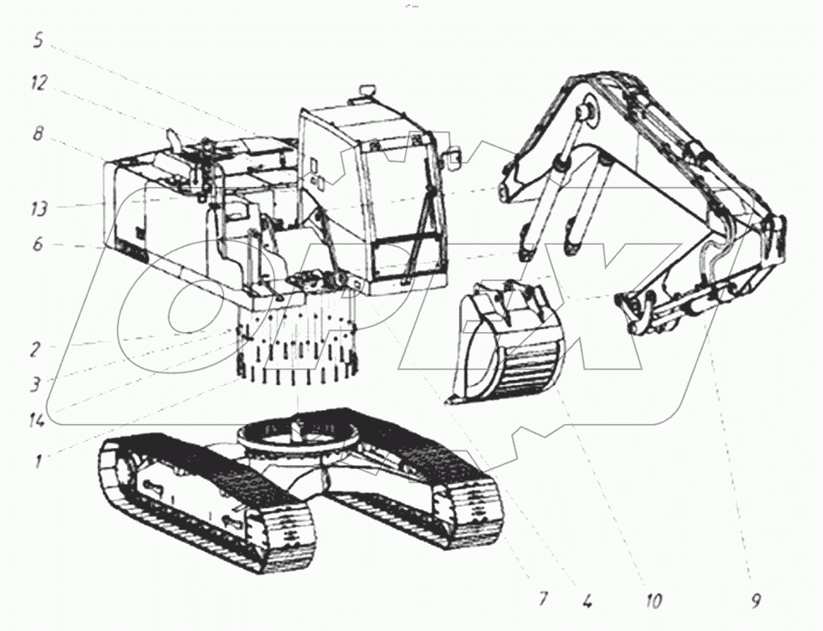  Экскаватор одноковшовый гусеничный гидравлический ТХ220
