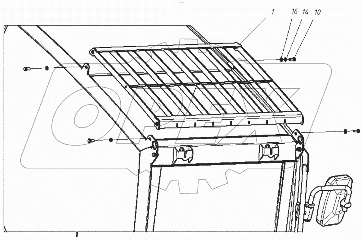  Установка верхней решетки