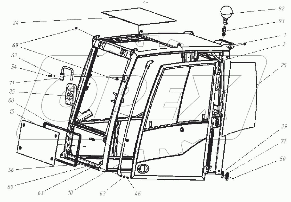  Кабина в сборе