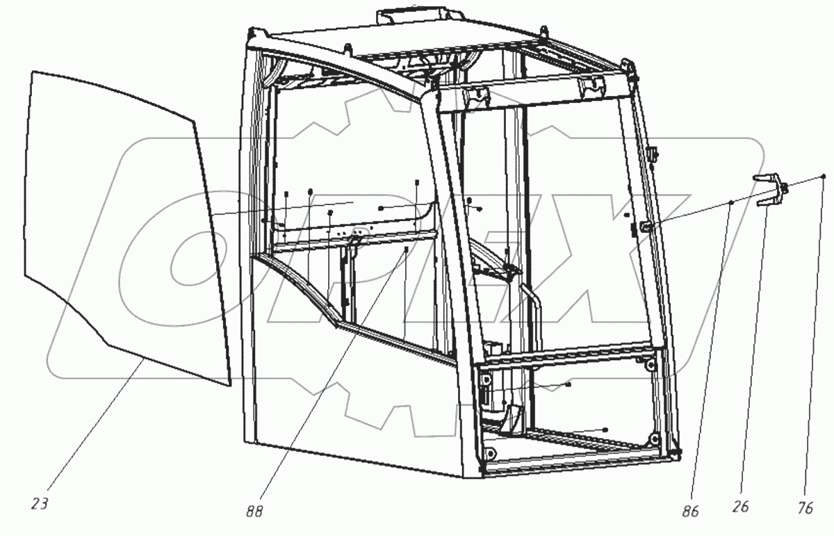  Кабина в сборе