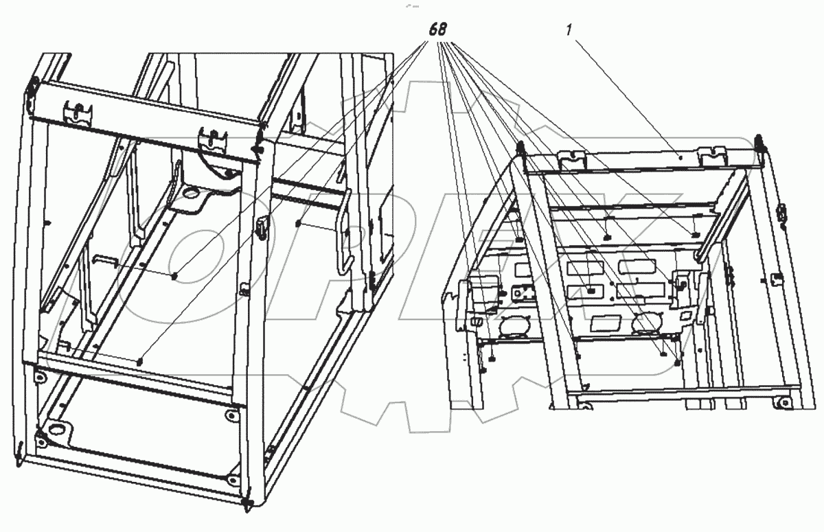  Кабина в сборе