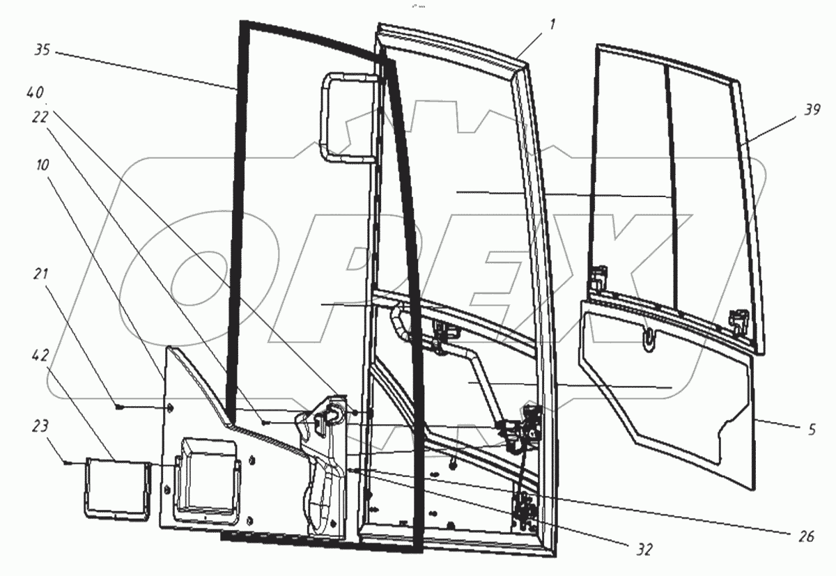  Дверь в сборе