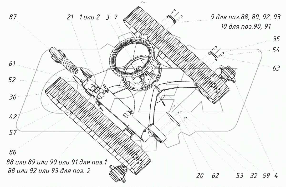  Ходовая тележка в сборе