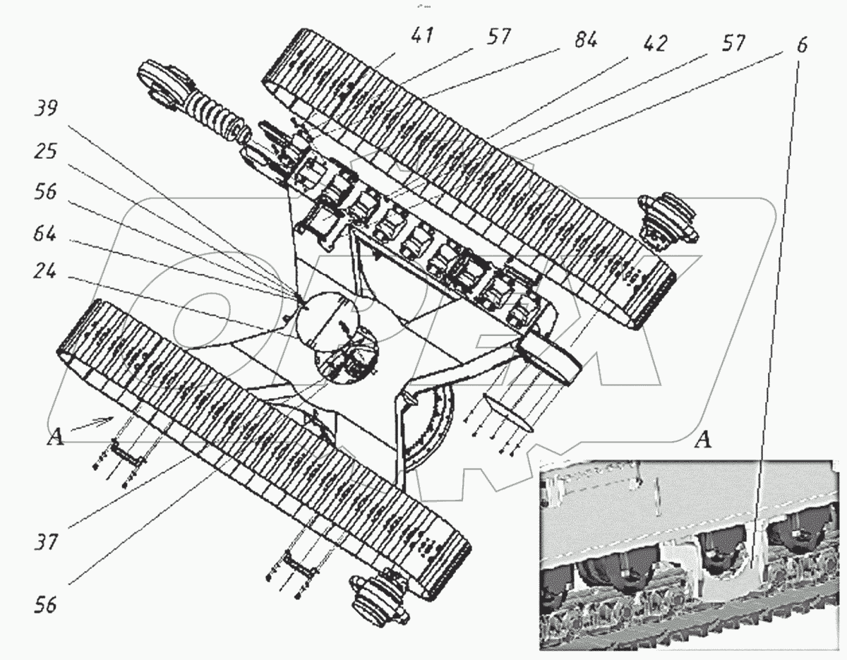  Ходовая тележка в сборе