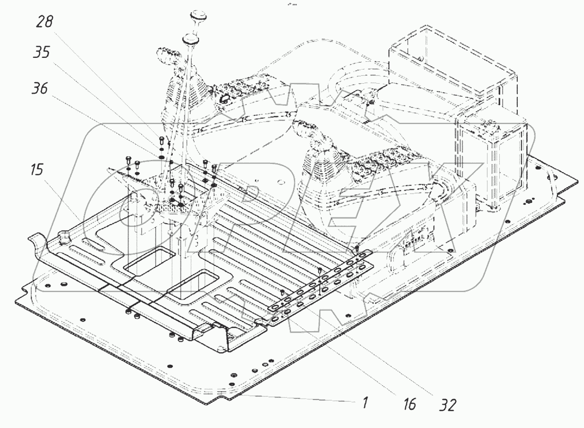  Пост управления экскаватором