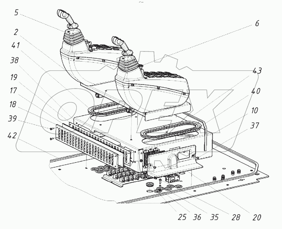  Пост управления экскаватором