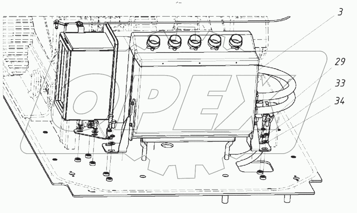  Пост управления экскаватором